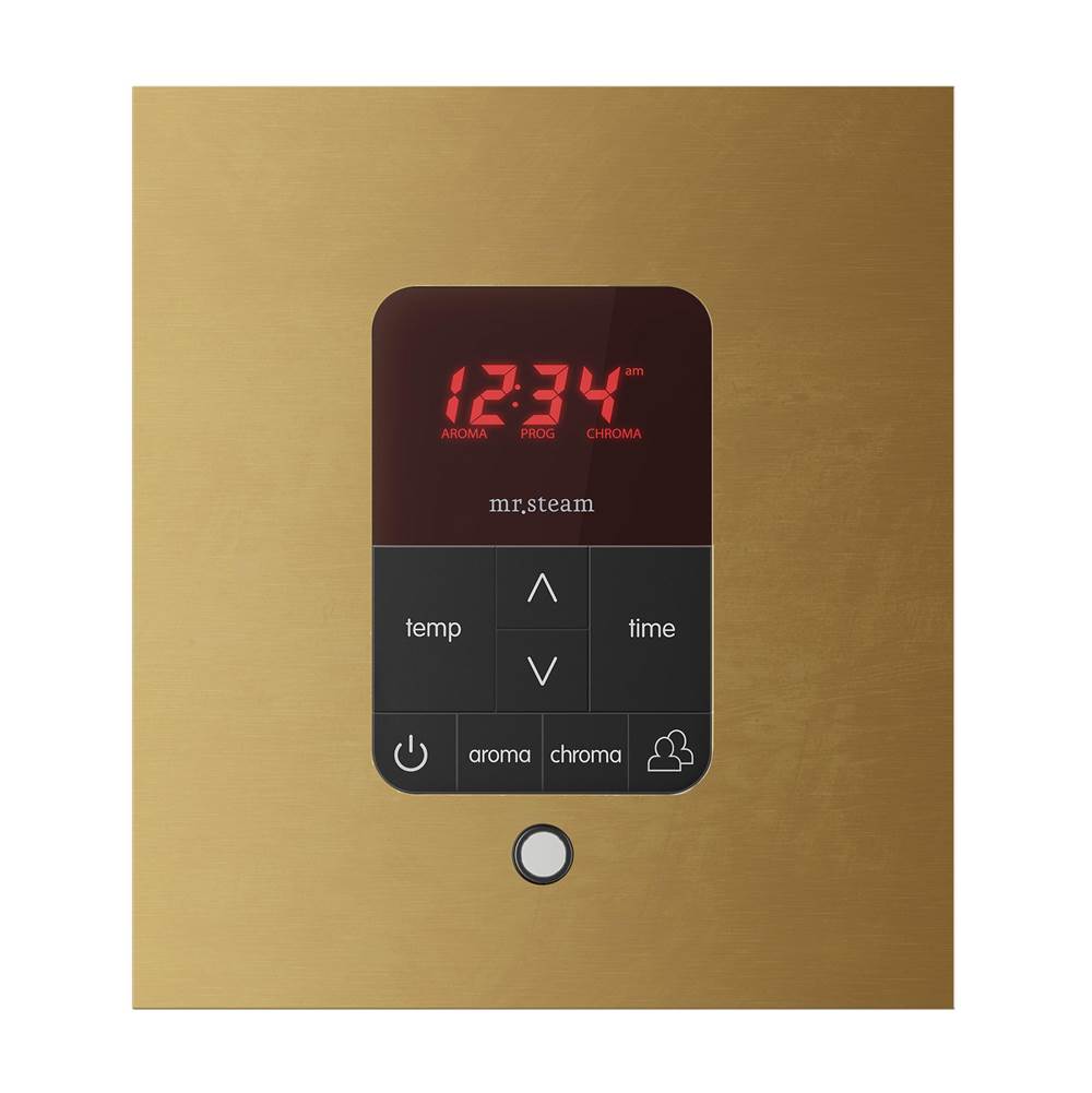 iTempoPlus Steam Shower Control and Aroma Designer SteamHead in Square Brushed Bronze