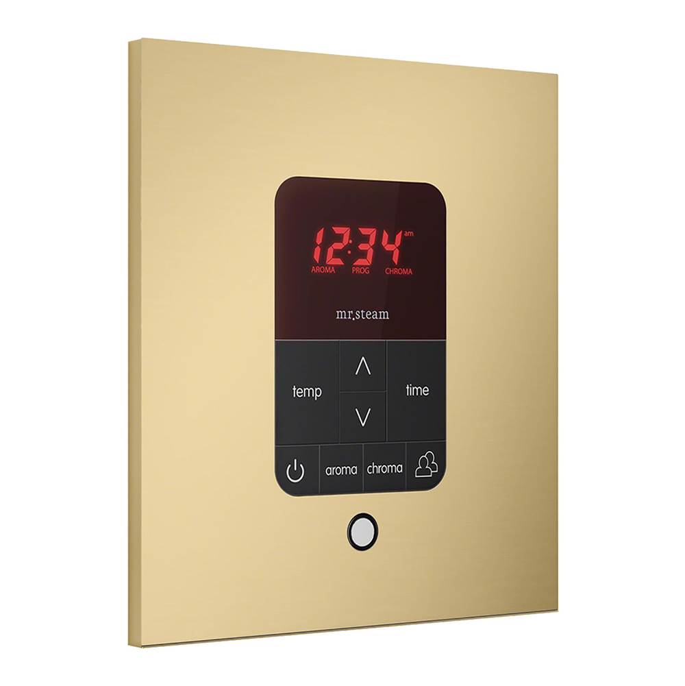iTempoPlus Steam Shower Control and Aroma Designer SteamHead in Square Brushed Bronze