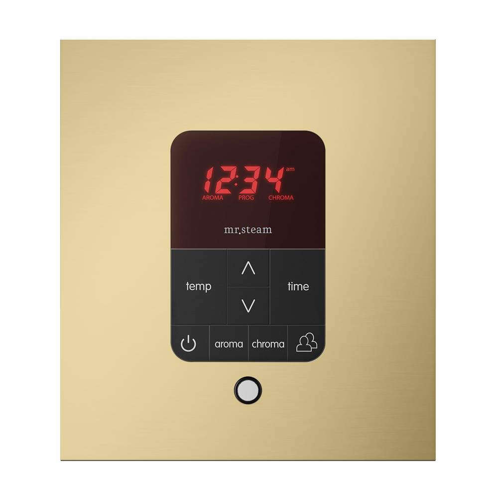 iTempoPlus Steam Shower Control and Aroma Designer SteamHead in Square Brushed Bronze