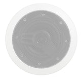 Mr. Steam - 6.5 in. W. MusicTherapy Speaker in Round White - White