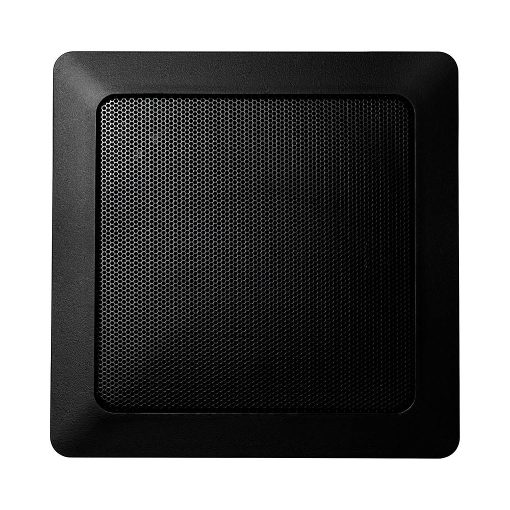 Mr. Steam - 7 in. W. MusicTherapy Speaker in Square Black - Black