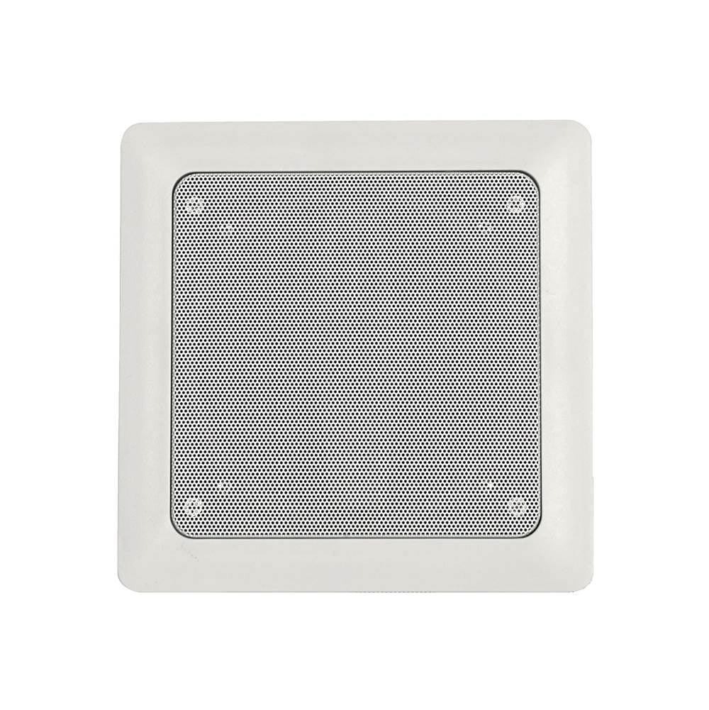Mr. Steam - 7 in. W. MusicTherapy Speaker in Square White - White