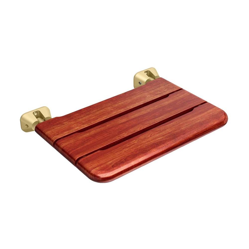 Mr. Steam - MS 19.75 in. W. Wallseat in Satin Brass - Satin Brass