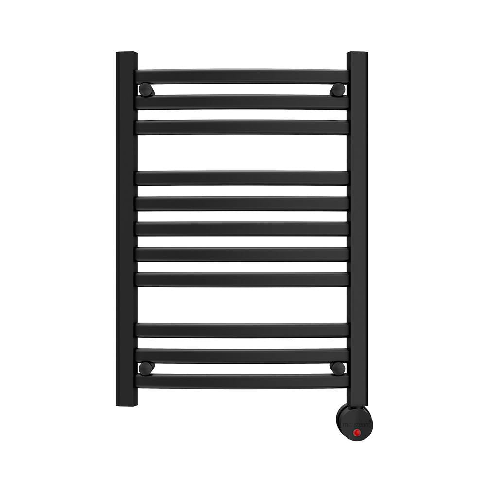 Mr. Steam - Broadway 20 (in.) Wall-Mounted Towel Warmer in Matte Black - Matte Black