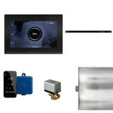 Mr. Steam - XButler Linear Steam Shower Control Package with iSteamX Control and Linear SteamHead in Black Matte Black - Black Matte Black