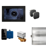 Mr. Steam - XButler Max Steam Shower Control Package with iSteamX Control and Aroma Glass SteamHead in Black Polished Nickel - Black Polished Nickel