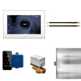 Mr. Steam - XButler Max Linear Steam Shower Control Package with iSteamX Control and Linear SteamHead in White Polished Brass - White Polished Brass