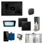 Mr. Steam - XDream Programmable Steam Generator Control Kit with iSteamX Control and Aroma Glass Steamhead in Black Polished Chrome - Black Polished Chrome