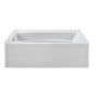 MTI Basics - 72X36 White Right Hand Drain Integral Skirted Whirlpool W/ Integral Tile Flange-Basics - White