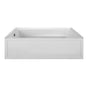 MTI Basics - 72X42 White Left Hand Drain Integral Skirted Air Bath W/ Integral Tile Flange-Basics - White