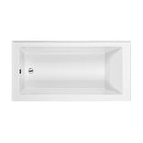 MTI Basics - 60X30 White Left Hand Drain Integral Skirted Soaker W/ Integral Tile Flange-Basics - White