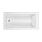 MTI Basics - 60X30 White Right Hand Drain Integral Skirted Soaker W/ Integral Tile Flange-Basics - White