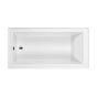 MTI Basics - Basics Lh Drain Above Floor Rough Integr Skirt Soaker 60X36 Wh - White