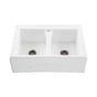 MTI Basics - EMBOSSED FRONT DOUBLE BOWL BASI 33X22 WHITE - White