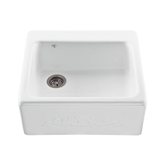 MTI Basics - BASICS EMBOSSED FRONT SGL BWL 25X22 WHITE - White