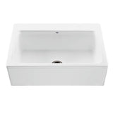 MTI Basics - 33X22 White Plain Front Single Bowl Basics Farmhouse Sink-Mccoy