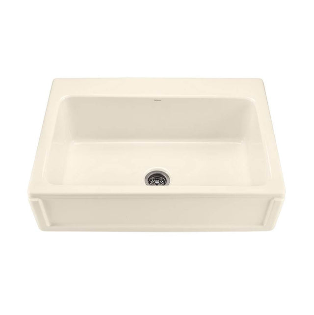 MTI Basics - 33X22 White Border Front Single Bowl Basics Farmhouse Sink-Mccoy