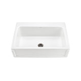 MTI Basics - BASICS BORDER FRONT SINGLE BOWL 33X22 WHITE - White