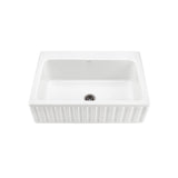 MTI Basics - BASICS VERTICAL FRONT SINGLE BOWL 33X22 WHITE - White