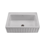 MTI Basics - 33X22 White Vertical Front Single Bowl Basics Farmhouse Sink-Mccoy