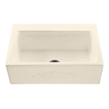 MTI Basics - 33X22 White Embossed Front Single Bowl Basics Farmhouse Sink-Mccoy
