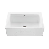 MTI Basics - BASICS EMBOSSED FRONT SINGLE BOWL 33X22 WHITE - White
