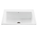 MTI Basics - 33X22 White Single Bowl Basics Sink-Reflection