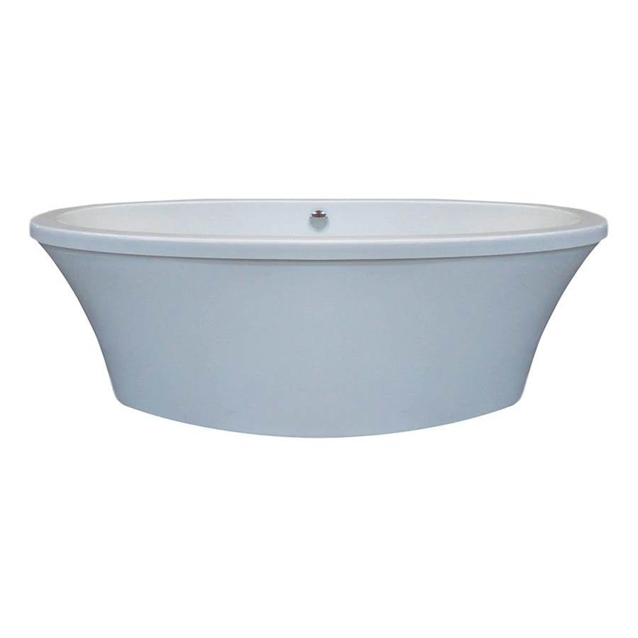 66X36.75X21.75,Basics,Freestanding Oval Tub,Biscuit