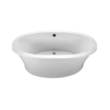 66X36.75X21.75,Basics,Freestanding Oval Tub,Biscuit