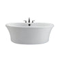 MTI Basics - 66X36 Above Floor Rough, Freestanding Soaker-Virtual Spout-Wh