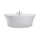 MTI Basics - 66X36 Above Floor Rough, Freestanding Soaker-Virtual Spout-Wh - White