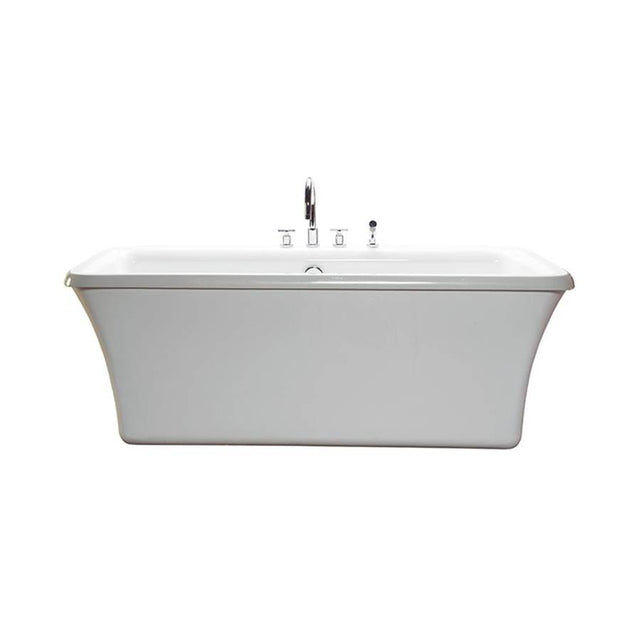 MTI Basics - 66X36 Above Floor Rough, Freestanding Soaker-Virtual Spout-Wh