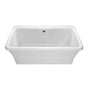 MTI Basics - 66X36 Above Floor Rough, Freestanding Soaker-Virtual Spout-Wh - White