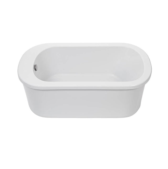 MTI Basics - 58X32 Above Floor Rough, Freestanding Soaker-Virtual Spout-Wh