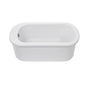MTI Basics - 58X32 Above Floor Rough, Freestanding Soaker-Virtual Spout-Wh