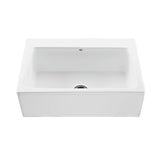 MTI Basics - BASICS PLAIN FRONT SINGLE BOWL33X22 WHITE - White