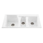 MTI Basics - BASICS TRIPLE BOWL SINK 42X22 WHITE - White