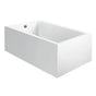 MTI Baths - ANDREA 12A ACRYLIC CXL SCULPTED 3 SIDE AIR BATH ELITE/MICROBUBBLES - WHITE (59.75X42) - White