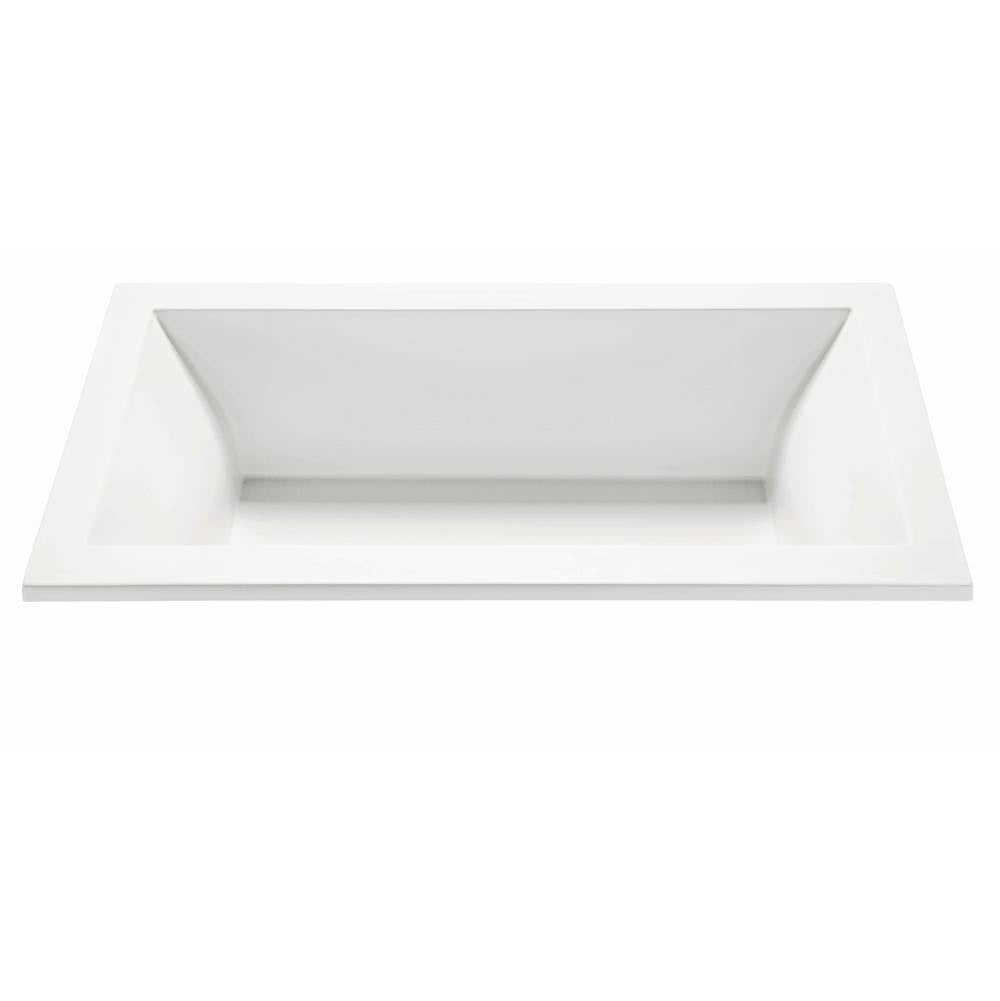 MTI Baths - ANDREA 14 DOLOMATTE UNDERMOUNT AIR BATH ELITE/MICROBUBBLES - WHITE (71.25X41.5) - Matte White