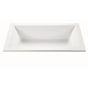 MTI Baths - ANDREA 16 DOLOMATTE UNDERMOUNT AIR BATH/STREAM - WHITE (71.5X41.625) - Matte White