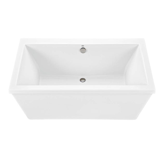 MTI Baths - KAHLO 3 ACRYLIC CXL FREESTANDING FAUCET DECK AIR BATH ELITE - WHITE (60X36) - White