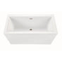 MTI Baths - KAHLO 3 DOLOMATTE FREESTANDING FAUCET DECK AIR BATH ELITE - WHITE (60X36) - Matte White