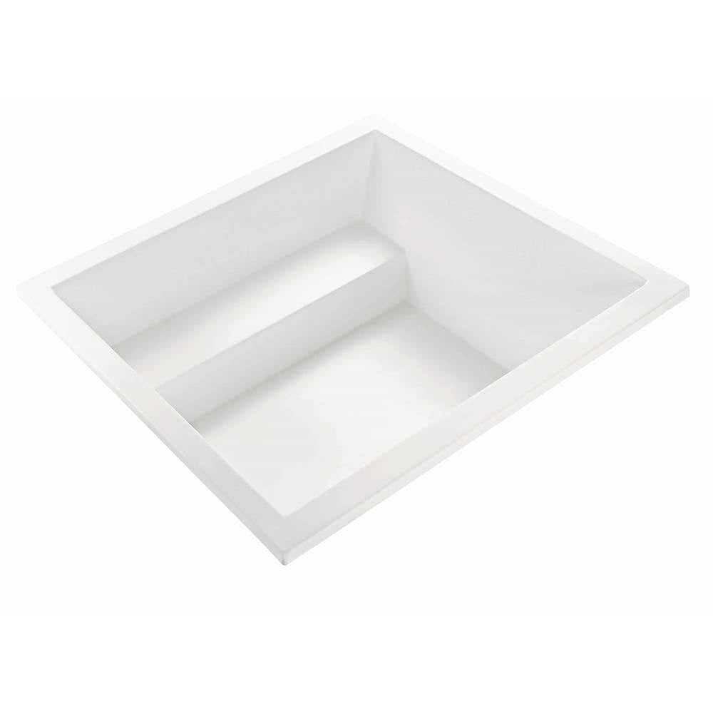MTI Baths - KALIA 3 DOLOMATTE DROP IN MICROBUBBLES/AIR BATH ELITE - WHITE (59.75X59.75) - Matte White