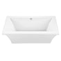 MTI Baths - MADELYN 3 ACRYLIC CXL FREESTANDING AIR BATH ELITE - WHITE (65.5X35.625) - White