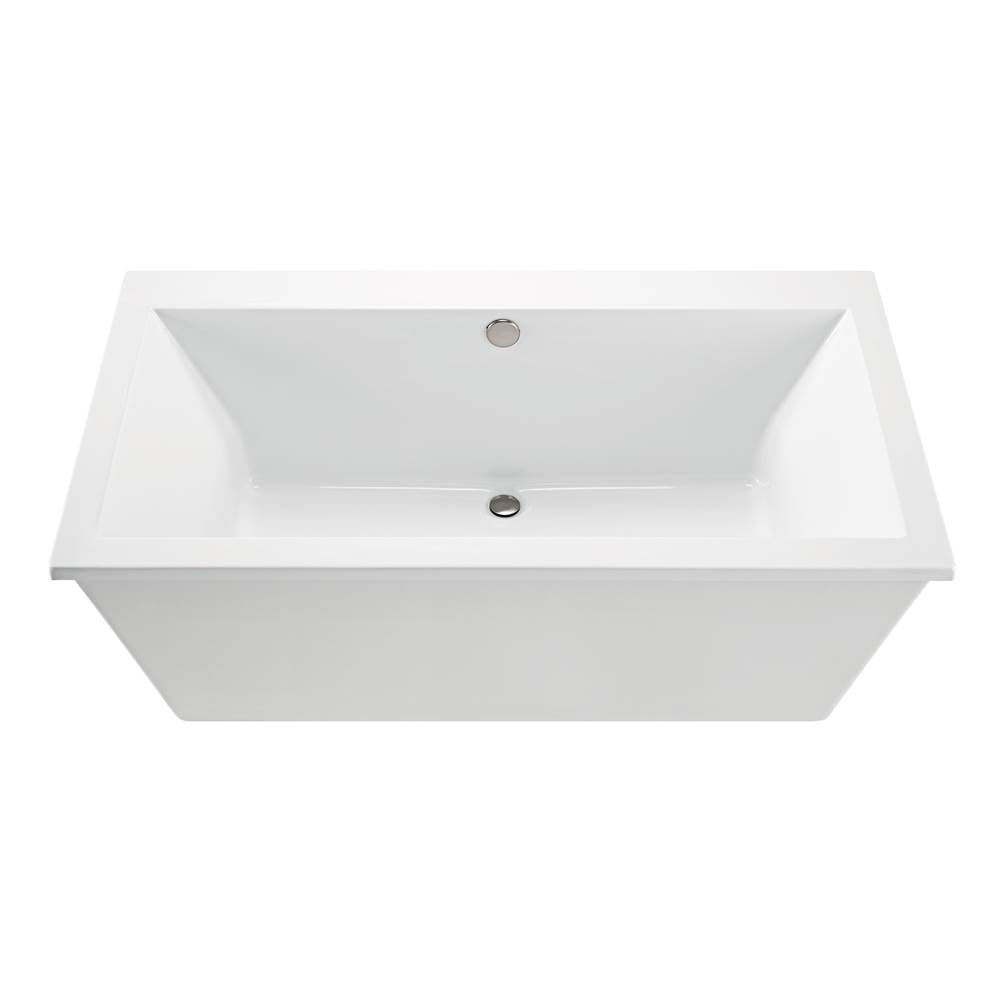 MTI Baths - KAHLO 4 ACRYLIC CXL FREESTANDING FAUCET DECK AIR BATH ELITE - WHITE (66X36) - White