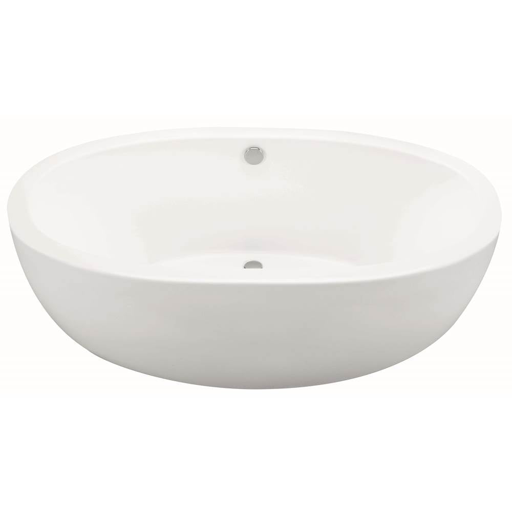 MTI Baths - OLIVIA 1 DOLOMATTE FREESTANDING SCULPTED AIR BATH ELITE - WHITE (66X36) - Matte White