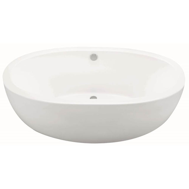 MTI Baths - OLIVIA 1 DOLOMATTE FREESTANDING SCULPTED AIR BATH ELITE - WHITE (66X36) - Matte White