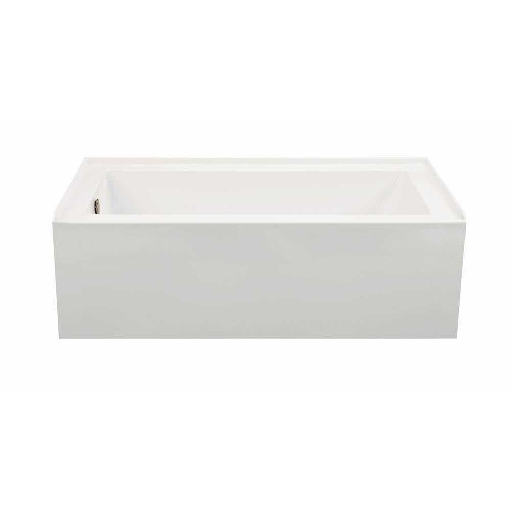 MTI Baths - CAMERON 1 DOLOMATTE INTEGRAL SKIRTED RH DRAIN SOAKER - WHITE (60X32) - Matte White