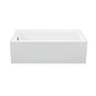 MTI Baths - CAMERON 1 ACRYLIC CXL INTEGRAL SKIRTED LH DRAIN AIR BATH ELITE/MICROBUBBLES - WHITE 60X32) - White