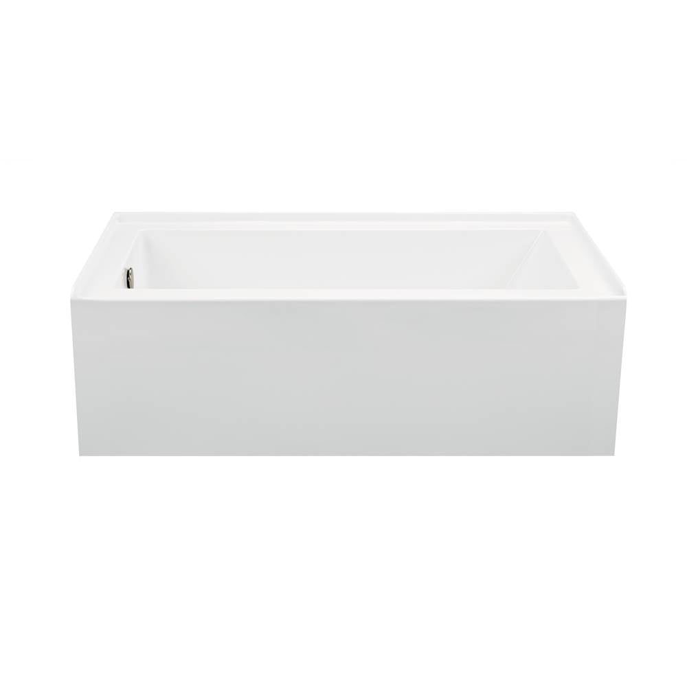 MTI Baths - CAMERON 1 ACRYLIC CXL INTEGRAL SKIRTED LH DRAIN AIR BATH ELITE/STREAM  - WHITE (60X32) - White
